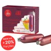 Cápsulas Gás Culinário N2O 100% PURO p/ Chantilly, iSi 8,4g - 1 Caixa (10 cápsulas), até 20% a mais de rendimento. Compatível com todas as Garrafas Gourmet do mercado.
