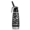 Garrafa Sifão Chantilly 500ML Inox,  Dessert Culinária Profissional iSi, 05 anos de garantia. Preparos frios de chantilly de forma fácil, rápido e economicamente. Proteção preta, cabeçote em PE.