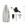 Garrafa Sifão Inox 1L Soda Siphon para Drinks Gaseificados, Profissional iSi, 5 anos de garantia. Prepare long drinks, coquetéis espumantes e água gaseificada com efeito frisante extra. Cabeçote em PE.
