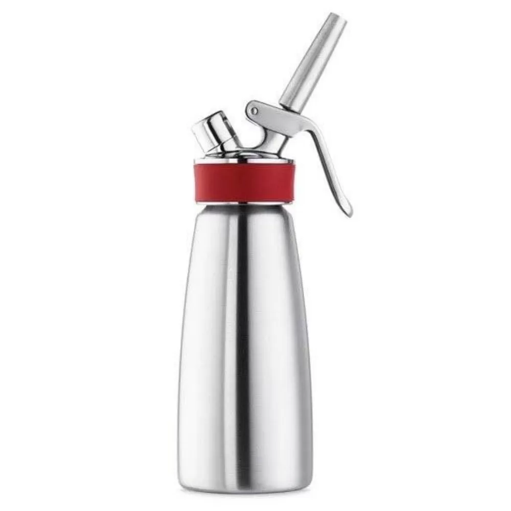 Garrafa Sifão Culinária 1L Inox, Gourmet  Profissional iSi, com garantia (10 anos). Pratos, quentes ou frios, de sopas, molhos, cremes, espumas, chantilly e sobremesas. Culinária de alto nível.