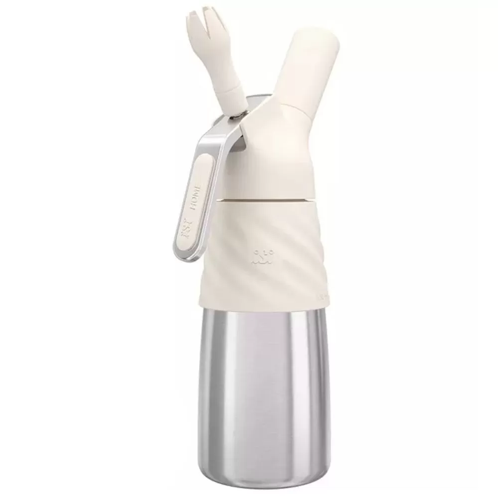 Garrafa Sifão Chantilly  Creative Bege -  500ml  Aço Indoxidável Premium Garantia 10 anos