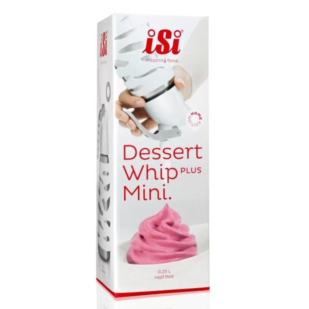 Garrafa Sifão Chantilly 250ML Inox, Dessert Culinária  Profissional iSi, 05 anos de garantia. Faça chantilly de forma fácil, rápida e economicamente. Preparos frios. Proteção branca, cabeçote PE.