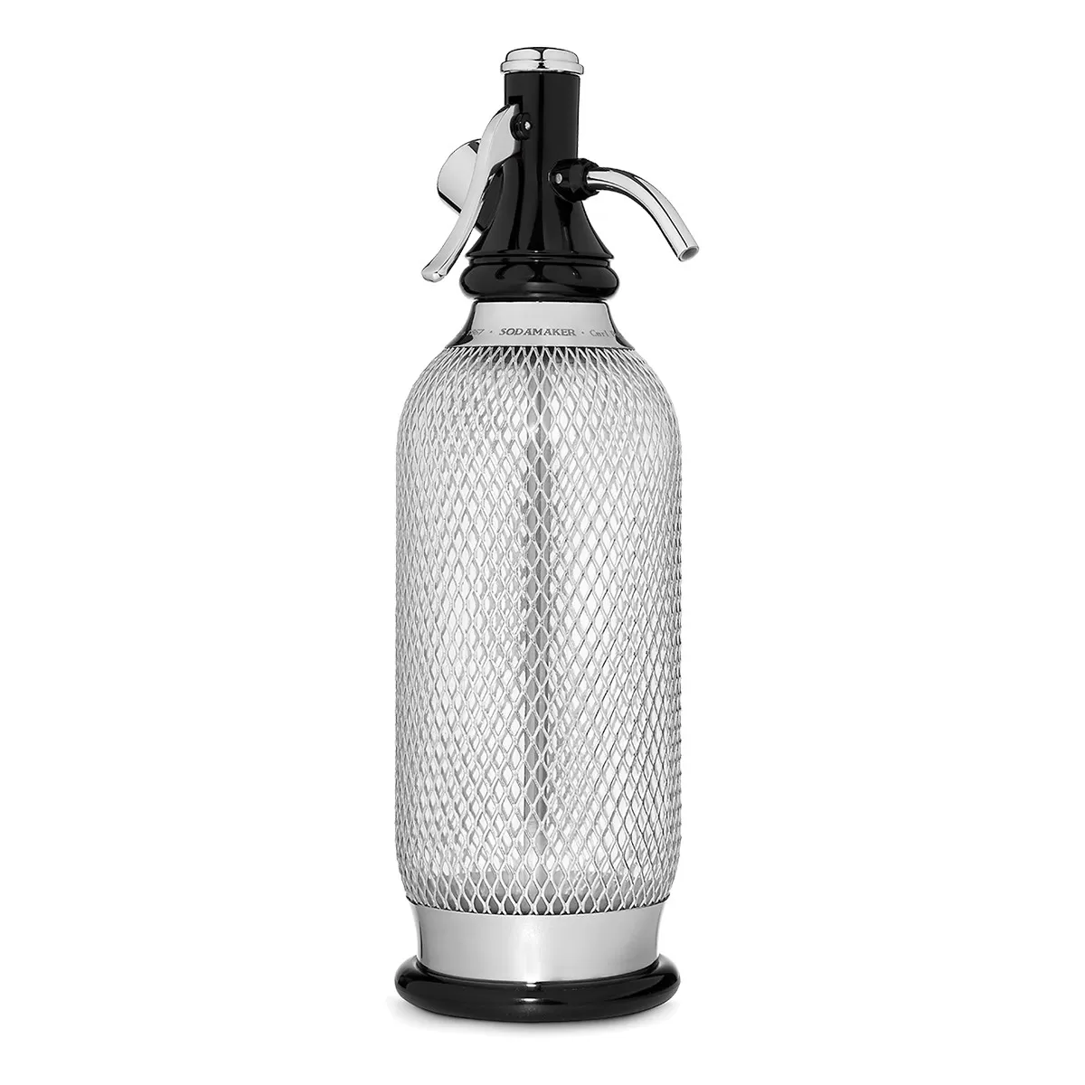 Garrafa Sifão Classic 1L Sodamaker para Drinks Gaseificados, Profissional iSi , clássico e atemporal, 2 anos de garantia. Desfrute hoje de água com gás ou long drink de uma maneira única. Cabeçote em PE.
